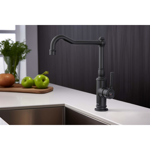 Смеситель для кухни Aquatek Классик AQ1580MB, чёрный матовый, Цвет производителя: чёрный матовый фото 4