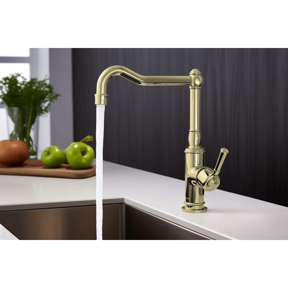 Смеситель для кухни Aquatek Классик AQ1580PG, золото, Цвет производителя: золото фото 5