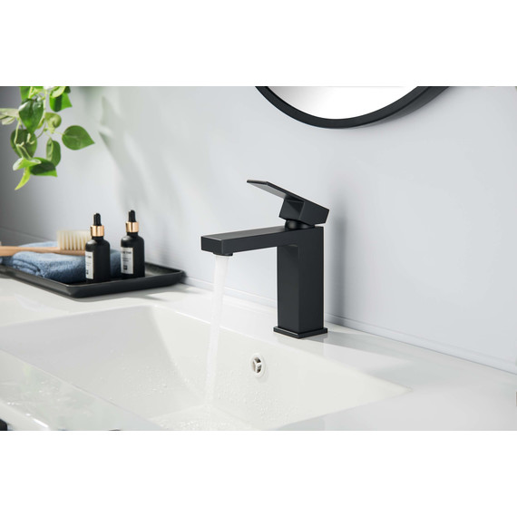 Смеситель для раковины Aquatek Либра AQ1610MB, чёрный матовый, Цвет производителя: чёрный матовый фото 2