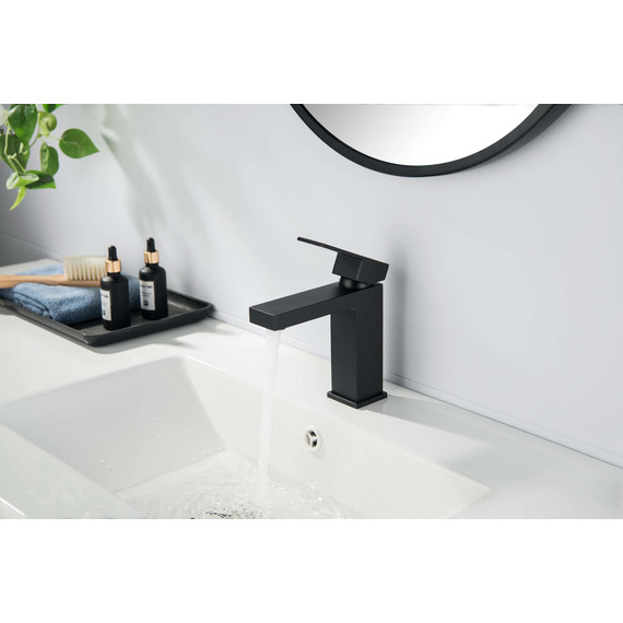 Смеситель для раковины Aquatek Либра AQ1610MB, чёрный матовый, Цвет производителя: чёрный матовый фото 3