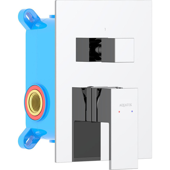 Смеситель для ванны Aquatek Либра AQ1646CR (со скрытой частью), Цвет производителя: хром фото 2