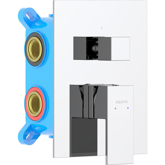 Смеситель для ванны Aquatek Либра AQ1647CR (со скрытой частью), Цвет производителя: хром фото 2