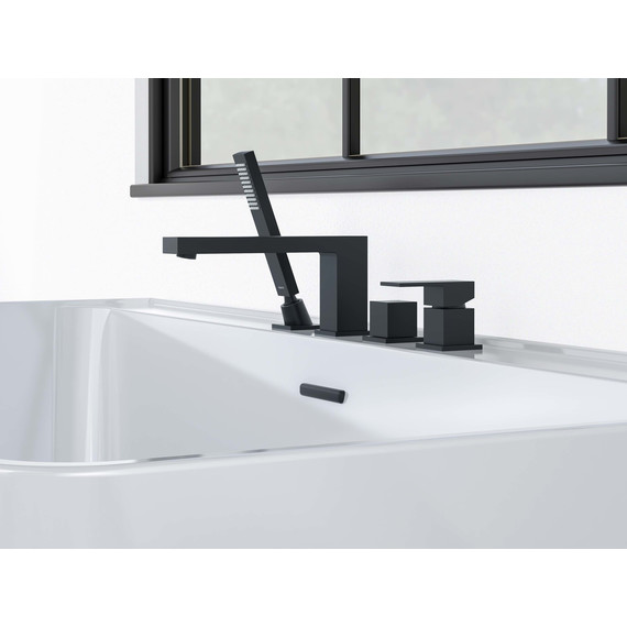 Смеситель для ванны Aquatek Либра AQ1648MB, чёрный матовый, Цвет производителя: чёрный матовый фото 5