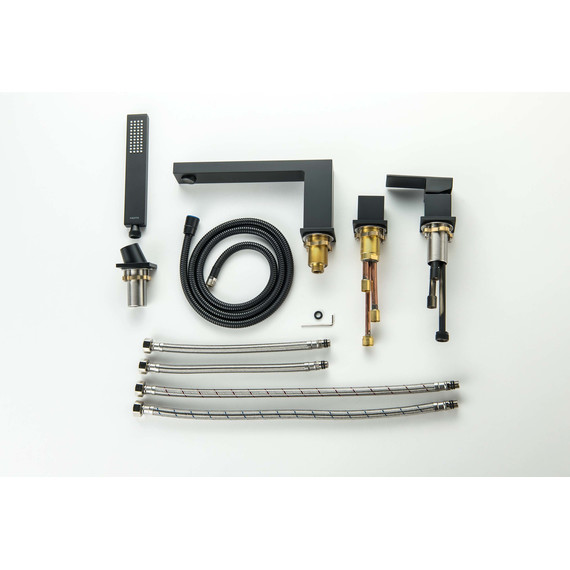 Смеситель для ванны Aquatek Либра AQ1648MB, чёрный матовый, Цвет производителя: чёрный матовый фото 10