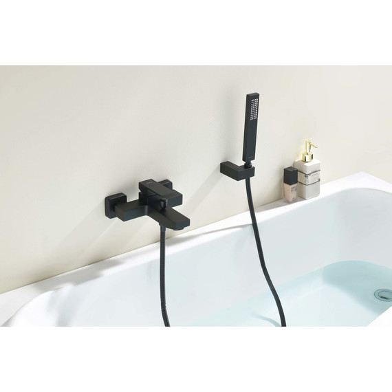 Смеситель для ванны Aquatek Либра AQ1649MB, чёрный матовый, Цвет производителя: чёрный матовый фото 4