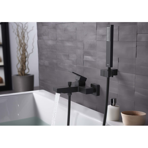 Смеситель для ванны Aquatek Либра AQ1649MB, чёрный матовый, Цвет производителя: чёрный матовый фото 6