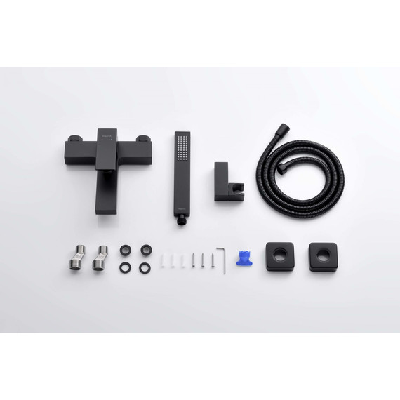 Смеситель для ванны Aquatek Либра AQ1649MB, чёрный матовый, Цвет производителя: чёрный матовый фото 13