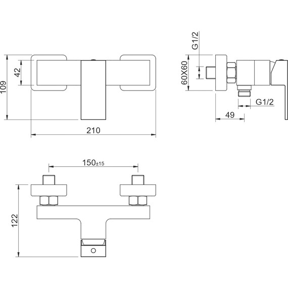 Смеситель для душа Aquatek Либра AQ1660CR, Цвет производителя: хром фото 2