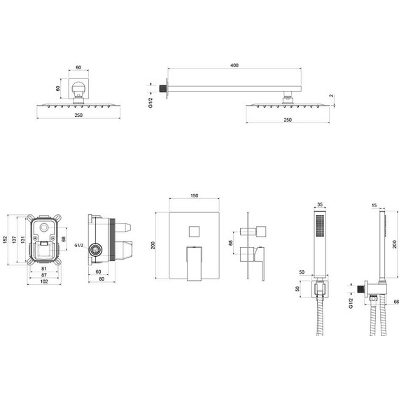 Душевая система для душа Aquatek Либра AQ1672CR (со скрытой частью), Цвет производителя: хром - 3 Душевая система для душа Aquatek Либра AQ1672CR (со скрытой частью), Цвет производителя: хром фото 3