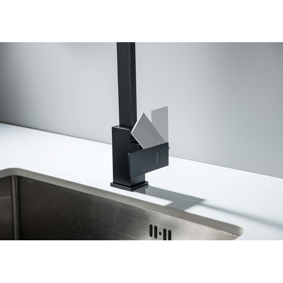 Смеситель для кухни Aquatek Либра AQ1680MB, чёрный матовый, Цвет производителя: чёрный матовый фото 9