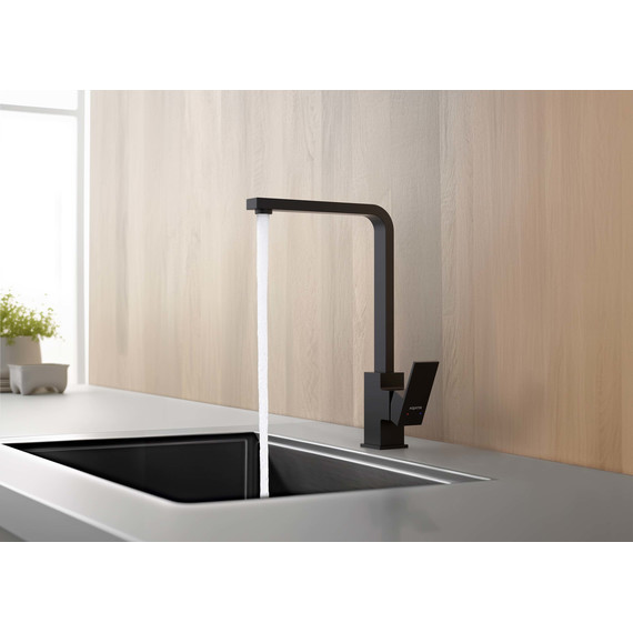 Смеситель для кухни Aquatek Либра AQ1680MB, чёрный матовый, Цвет производителя: чёрный матовый фото 4