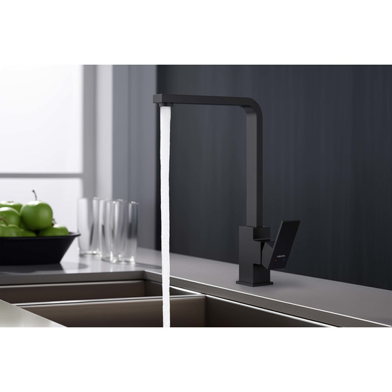 Смеситель для кухни Aquatek Либра AQ1680MB, чёрный матовый, Цвет производителя: чёрный матовый фото 6