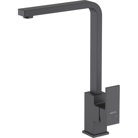 Смеситель для кухни Aquatek Либра AQ1680MB, чёрный матовый, Цвет производителя: чёрный матовый фото 2
