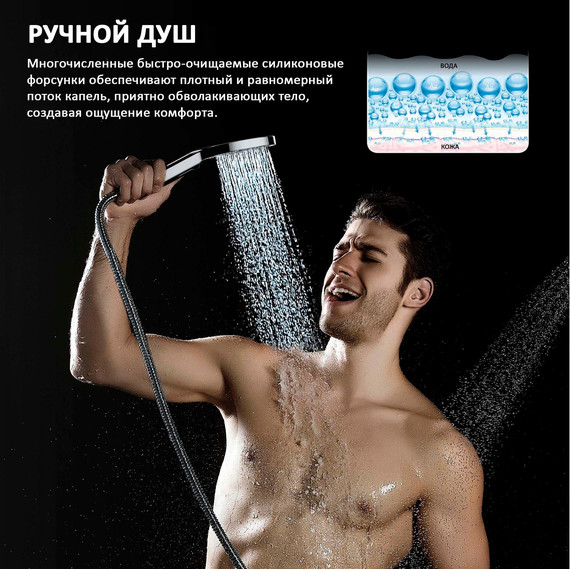 Ручной душ Aquatek Оберон AQ2006CR фото 7