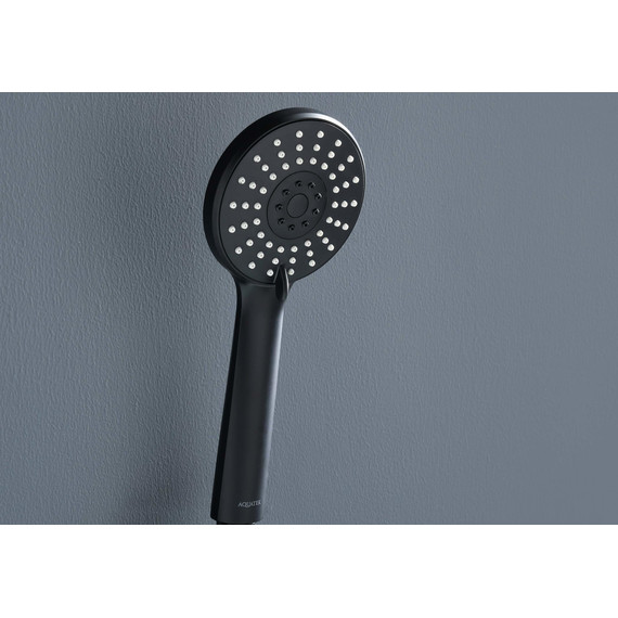 Ручной душ Aquatek Бетта AQ2009MB, чёрный матовый фото 3