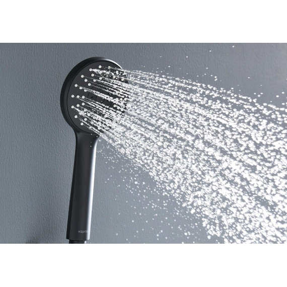 Ручной душ Aquatek Бетта AQ2009MB, чёрный матовый фото 5