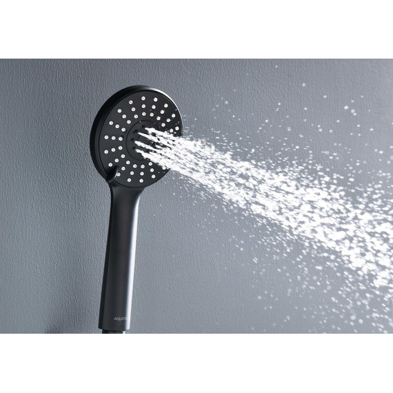 Ручной душ Aquatek Бетта AQ2009MB, чёрный матовый фото 6