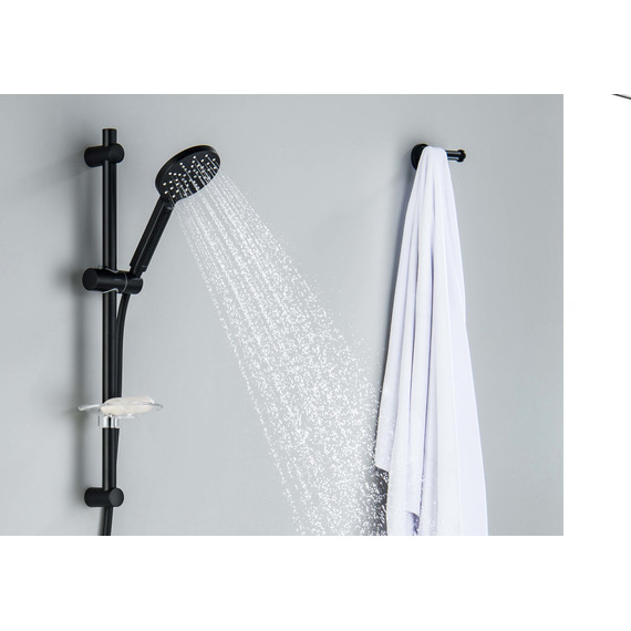 Душевой гарнитур Aquatek Оберон AQ2014MB, чёрный матовый фото 2