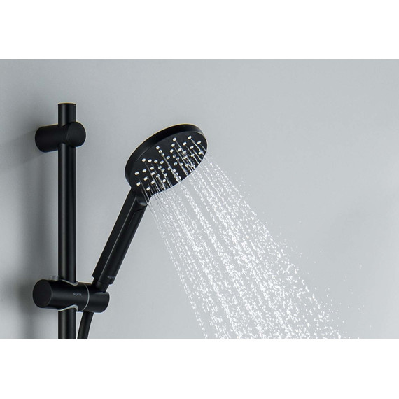 Душевой гарнитур Aquatek Оберон AQ2014MB, чёрный матовый фото 3