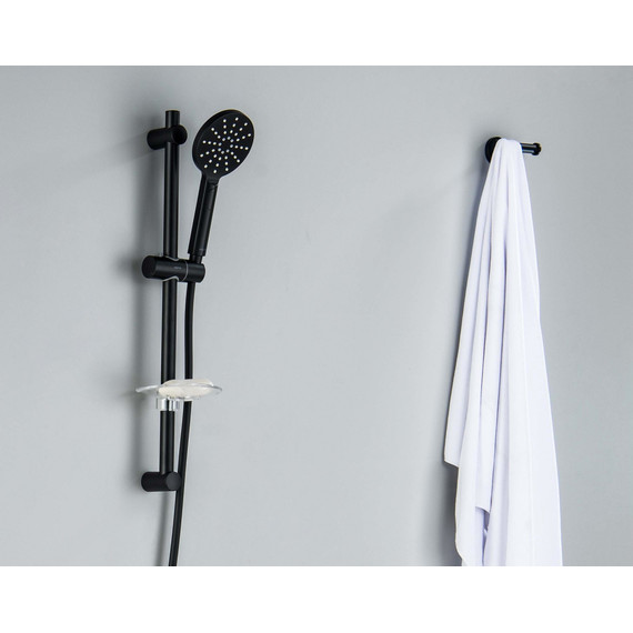 Душевой гарнитур Aquatek Оберон AQ2014MB, чёрный матовый фото 7