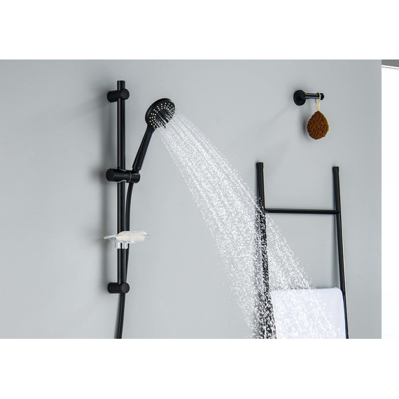 Душевой гарнитур Aquatek Бетта AQ2015MB, чёрный матовый фото 6