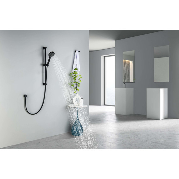 Душевой гарнитур Aquatek Оберон AQ2016MB, чёрный матовый - 4 Душевой гарнитур Aquatek Оберон AQ2016MB, чёрный матовый фото 4