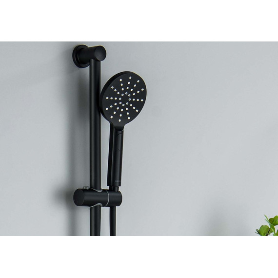 Душевой гарнитур Aquatek Оберон AQ2016MB, чёрный матовый - 8 Душевой гарнитур Aquatek Оберон AQ2016MB, чёрный матовый фото 8