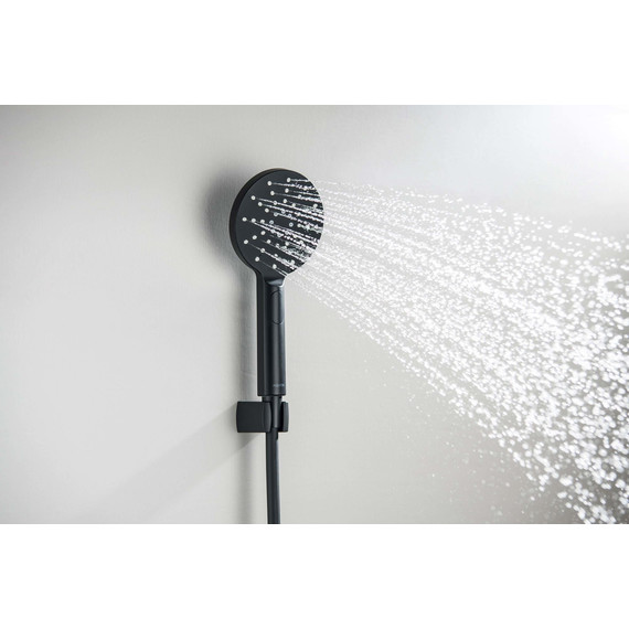 Душевой гарнитур Aquatek Оберон AQ2033MB, чёрный матовый фото 3