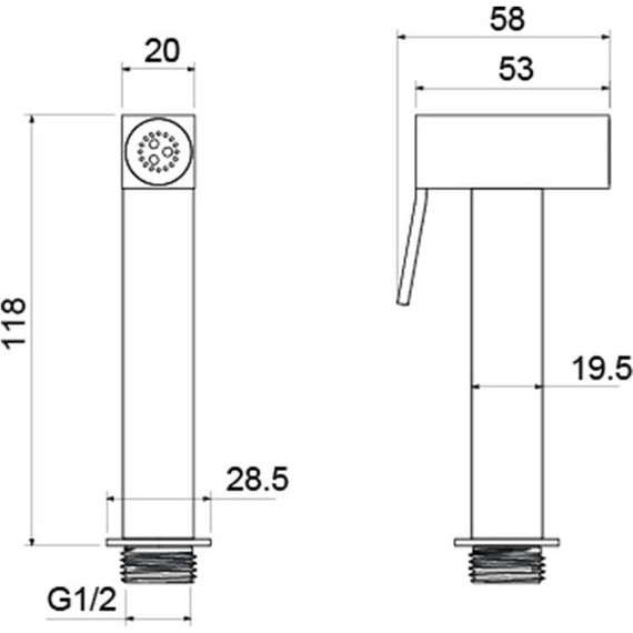 Гигиенический душ Aquatek AQ2058CR - 3 Гигиенический душ Aquatek AQ2058CR фото 3