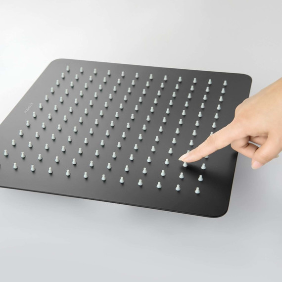 Верхний душ Aquatek 300x300 мм AQ2074MB, чёрный матовый фото 2