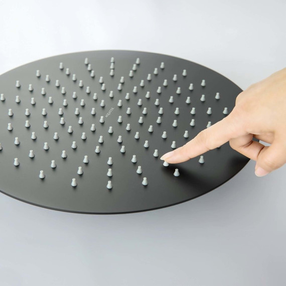 Верхний душ Aquatek 300x300 мм AQ2075MB, чёрный матовый фото 2