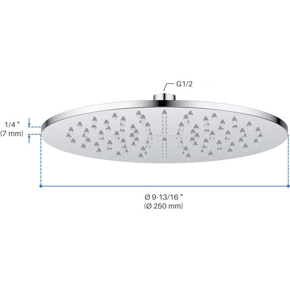 Верхний душ Aquatek 250x250 мм AQ2077CR фото 7