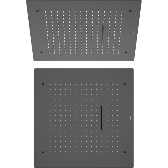 Верхний душ Aquatek 500x500 мм AQ2082MB, чёрный матовый фото 2