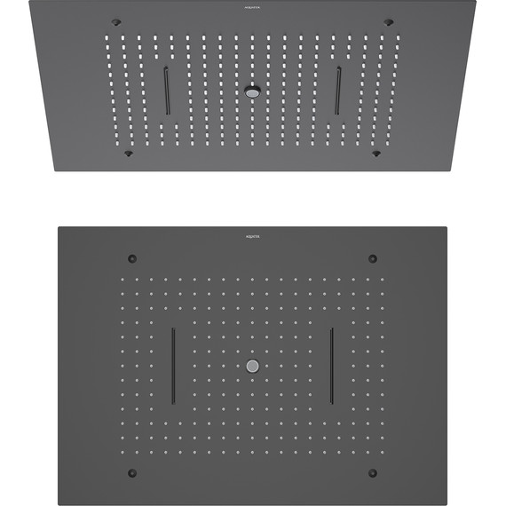 Верхний душ Aquatek 600x430 мм AQ2083MB, чёрный матовый фото 2