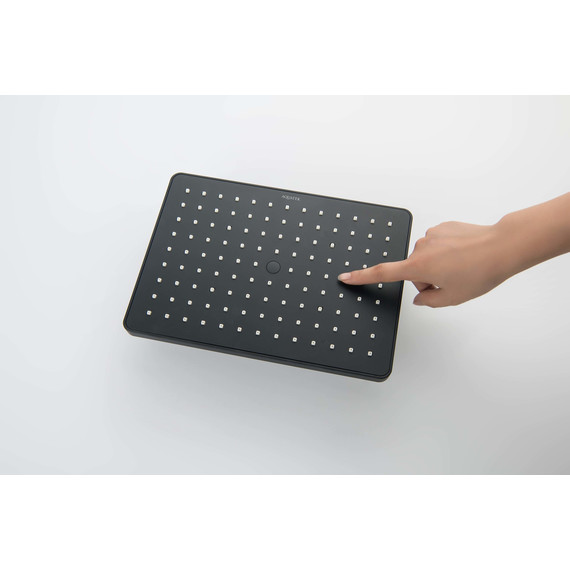 Верхний душ Aquatek 260x188 мм AQ2087MB, чёрный матовый фото 2