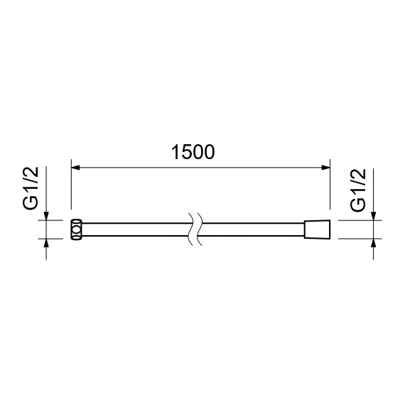 Душевой шланг Aquatek AQ2105MB, чёрный матовый фото 3