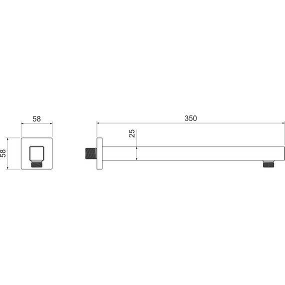 Кронштейн стеновой для верхнего душа Aquatek AQ2175CR фото 4