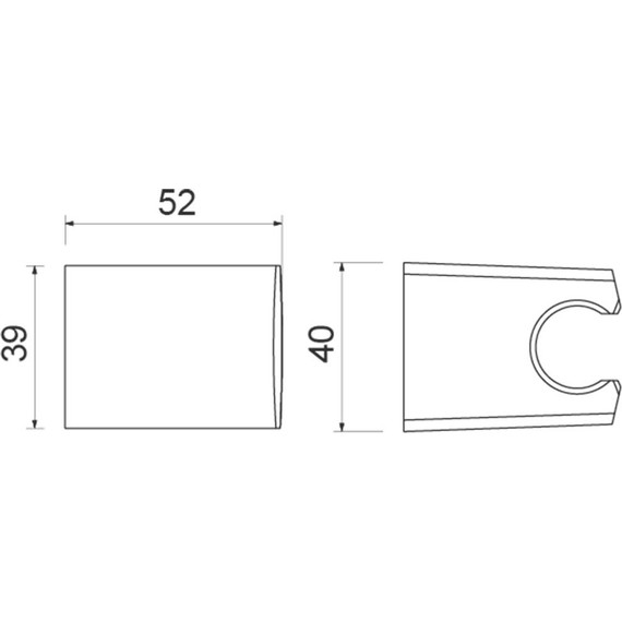 Держатель душевой лейки Aquatek AQ2403MB, чёрный матовый фото 3