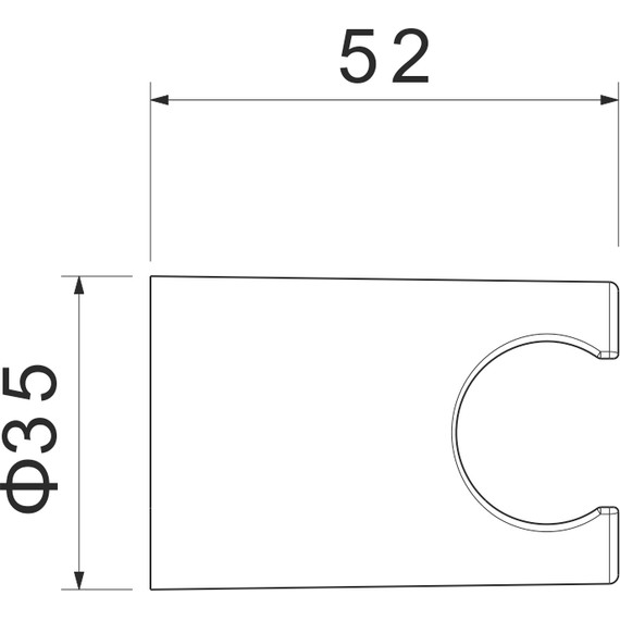 Держатель душевой лейки Aquatek AQ2404MB, чёрный матовый фото 4