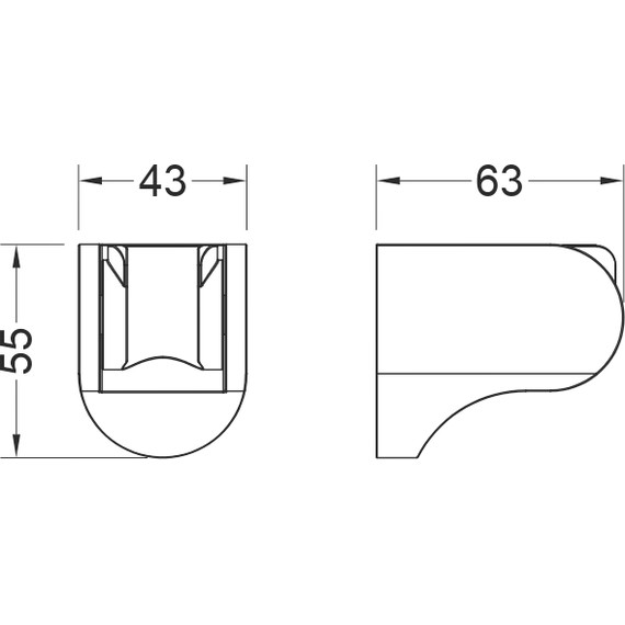 Держатель душевой лейки Aquatek AQ2405CR фото 3