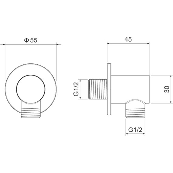 Шланговое подсоединение Aquatek AQ2456MB, чёрный матовый - 3 Шланговое подсоединение Aquatek AQ2456MB, чёрный матовый фото 3
