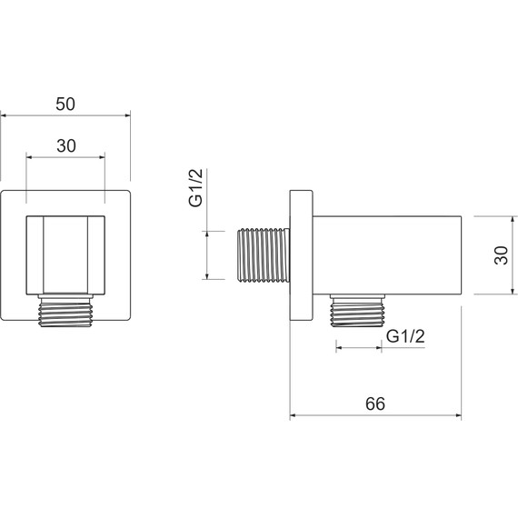 Шланговое подсоединение Aquatek AQ2463MB, чёрный матовый - 4 Шланговое подсоединение Aquatek AQ2463MB, чёрный матовый фото 4