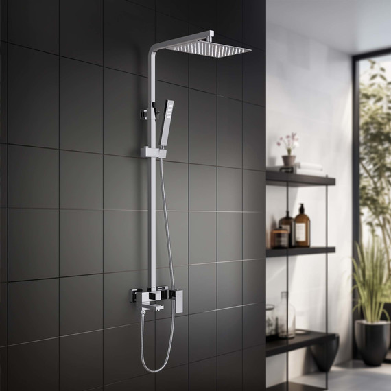 Душевая стойка Aquatek Либра AQ2640CR, Цвет производителя: хром - 4 Душевая стойка Aquatek Либра AQ2640CR, Цвет производителя: хром фото 4