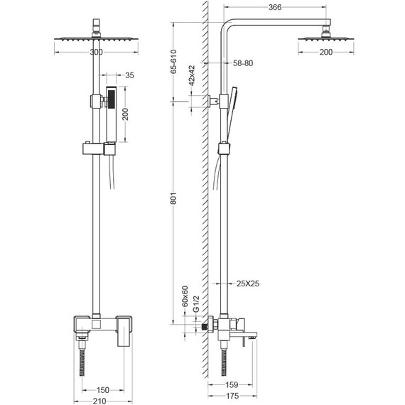 Душевая стойка Aquatek Либра AQ2640CR, Цвет производителя: хром - 6 Душевая стойка Aquatek Либра AQ2640CR, Цвет производителя: хром фото 6