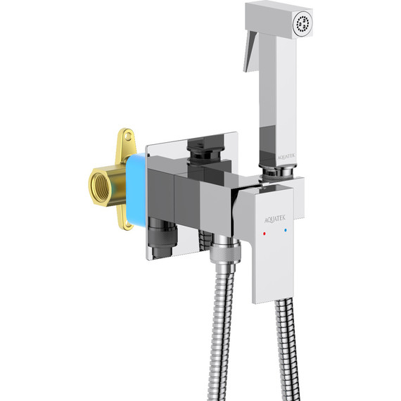 Набор для гигиенического душа Aquatek Либра AQ1022CR (со скрытой частью) - 3 Набор для гигиенического душа Aquatek Либра AQ1022CR (со скрытой частью) фото 3