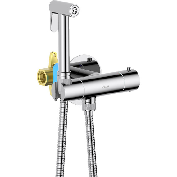 Набор для гигиенического душа Aquatek Оберон AQ1027CR (со скрытой частью) - 3 Набор для гигиенического душа Aquatek Оберон AQ1027CR (со скрытой частью) фото 3