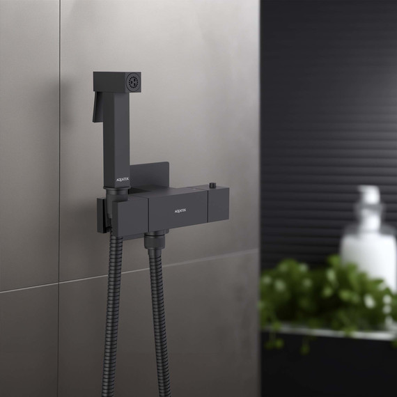 Набор для гигиенического душа Aquatek Либра AQ1028MB (со скрытой частью) чёрный матовый - 6 Набор для гигиенического душа Aquatek Либра AQ1028MB (со скрытой частью) чёрный матовый фото 6