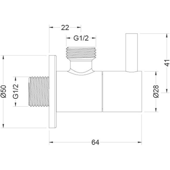 Вентиль угловой Aquatek AQ2452MB, чёрный матовый - 3 Вентиль угловой Aquatek AQ2452MB, чёрный матовый фото 3