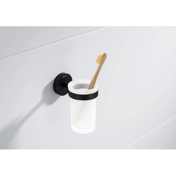 Стакан для зубных щеток Aquatek Европа AQ4104MB, цвет чёрный матовый - 4 Стакан для зубных щеток Aquatek Европа AQ4104MB, цвет чёрный матовый фото 4