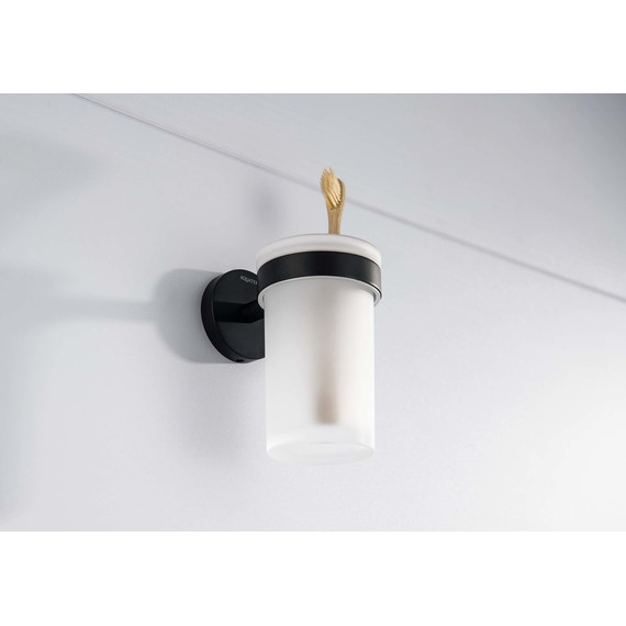 Стакан для зубных щеток Aquatek Европа AQ4104MB, цвет чёрный матовый - 3 Стакан для зубных щеток Aquatek Европа AQ4104MB, цвет чёрный матовый фото 3